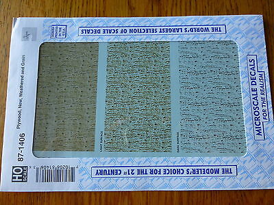 Microscale Decal HO #87-1406 Texture Overlay Decal -- Plywood Texture - New, Wea