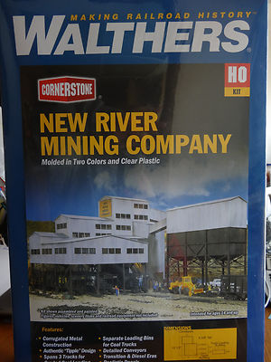 Walthers Cornerstone HO #933-3017 New River Mining Company (KIT) Plastic