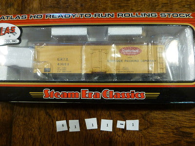 Atlas HO #6111-1 36' Wood Reefer Dubuque Packing