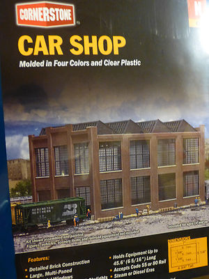 Walthers Cornerstone N #933-3228 Car Shop Building kit