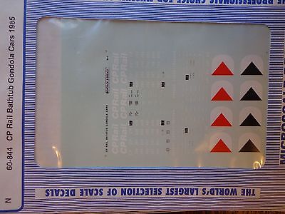Microscale Decal N  #60-844 Canadian Pacific Bathtub Gondolas, (1985+) Gondola -