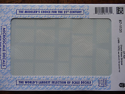 Microscale Decal #87-1131 CP Rail - CP Rail System -- Diesel Nose Stripes 5"