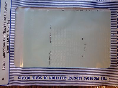 Microscale Decal N  #60-838 5-Unit Double Stack Car Decal Set - Gunderson 1986+