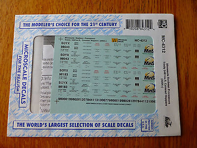 Microscale Decal HO  #MC-4312 Minnesota Soybean Processors Trinity 5461cu.ft. Co