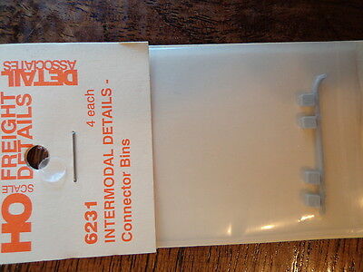 Detail Associates HO #6231 Intermodal Details -- Connector Bins pkg(4)
