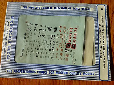 Microscale Decal N  #60-434 Assorted Freight-"Hopper - Airslide - 40' - 70-ton -