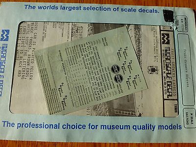 Microscale Decal N  #60-238 Fruit Growers Express Freight Cars-Box Car - Insulat