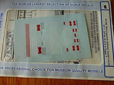 Microscale Decal N  #60-586 Monongahela "Diesel - GP-7, GP-38, Super 7, B23-8"