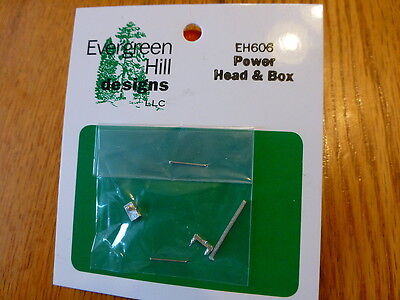 Evergreen Hill HO #606 Power Head / Box (Light Cast Metal)