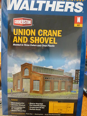Walthers Cornerstone N #3826 Union Crane and Shovel -- Kit - 5-5/8 x 4-1/4 x 3"