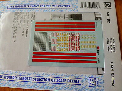 Microscale N #60-182 Utah Railway Diesel Hoods (1960 - 1970)