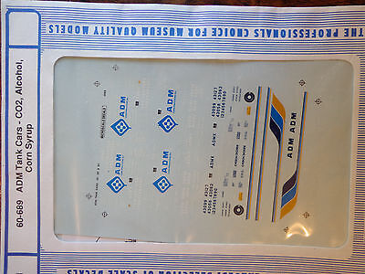 Microscale Decal N  #60-689 ADM Freight-Tank Car