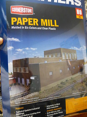 Walthers Cornerstone HO #3902 Paper Mill 20-3/4 x 11-3/4 x 8-3/4" (Kit Form)