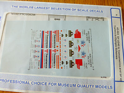 Microscale Decal N  #60-464 SP Diesels - SD40 - Trailers - 45' Olympic Scheme