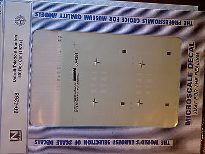 Microscale Decal N  #60-4268 DT&I Box Car - 50' Dates:1973-77
