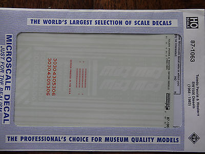 Microscale Decal HO  #87-1063 TP&W Diesel - SW1500