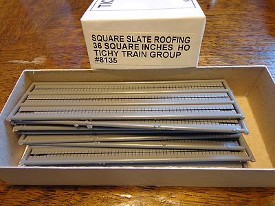 Tichy Train Group #8135 HO Slate Roofing Shingles (Unpainted Plastic)
