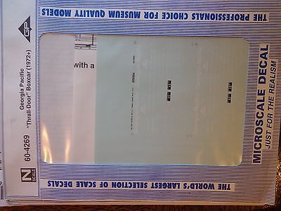 Microscale Decal N  #60-4269 Georgia Pacific Box Car - Thrall All-Door - 50'