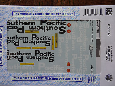 Microscale Decal HO  #87-1148 Southern Pacific Bridges Dates:1959+