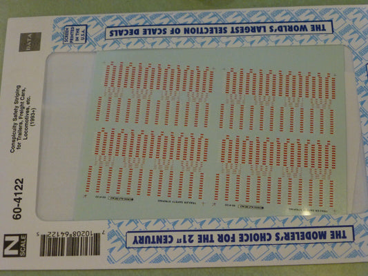 Microscale Decal N  #60-4122 Trailer Safety Striping