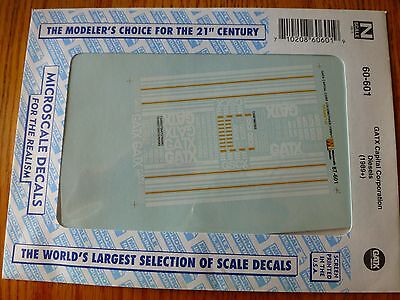 Microscale Decal N  #60-601 GATX Capital Corp Diesels (1980s+)-Diesel - Hood - G