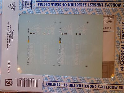 Microscale Decal N  #60-4310 Evergreen Freight Car Corporation 50' Insulated Box