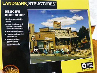Woodland Scenics O Scale #5895 Deuce's Bike Shop (Kit Form)
