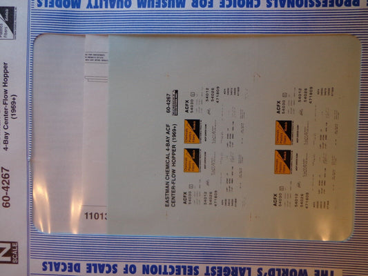 Microscale Decal N  #60-4267 Eastman Chemical Company Hopper - Center Flow - 4-B