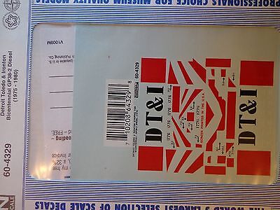 Microscale Decal N  #60-4329 DT&I Diesel - GP38-2 - Bicentennial Dates:1975-80