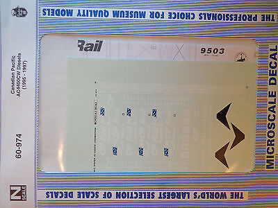 Microscale Decal N  #60-974 Canadian Pacific AC4400CW Diesels (1995 - 1997)-Dies