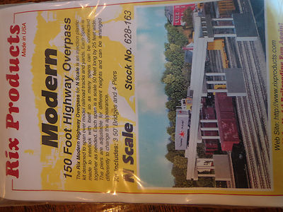 Rix #628-163 Modern 150' Highway Overpass W/Piers N