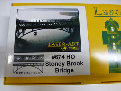 Branchline Laser-Art Structures HO #674 Stoney Brook Bridge - Laser-Art -- Laser