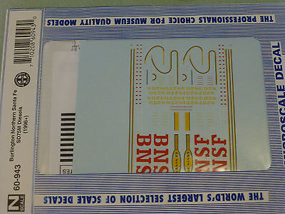 Microscale Decal N  #60-943 SD75M Decal Set - Burlington Northern Santa Fe (BNSF