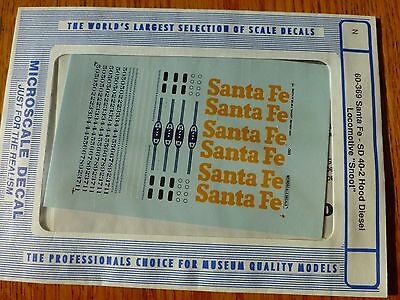 Microscale Decal N  #60-369 ATSF - Diesels, SD40-2 "Snoot"