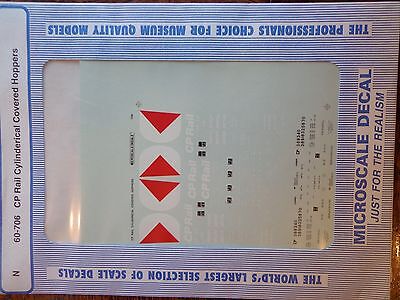 Microscale Decal N  #60-706 CP Freight - Cylindrical Covered Hoppers - 4-Bay - C