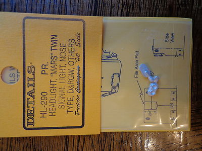 Details West HO #290 Headlight, "Mars" Twin Signal Light, Nose Type, D&RGW,