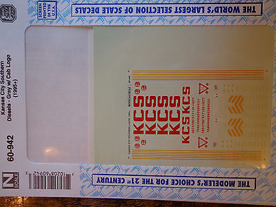 Microscale Decal N  #60-942 Kansas City Southern Hood Diesels, Gray Scheme, (199