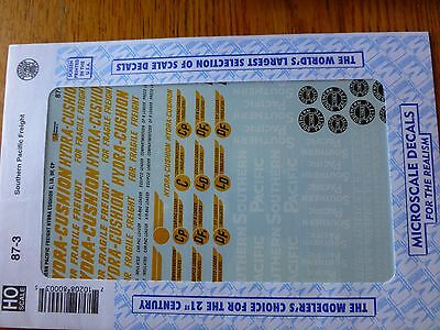 Microscale Decal HO  #87-3 Freight Car - General Service - incl Hyra-Cushion Slo