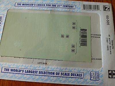 Microscale Decal N  #60-505 ATSF Freight-Box Car - 40' 50'