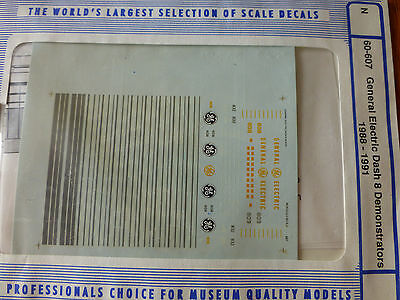 Microscale Decal N  #60-607 GE Diesels- Demonstrator - Dash 8