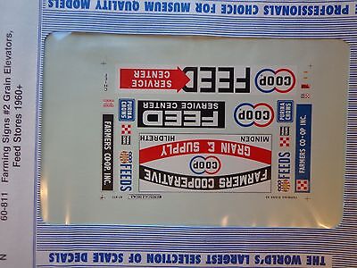 Microscale Decal N  #60-811 Farming Signs #2 - Grain Elevators, Feed Stores (196