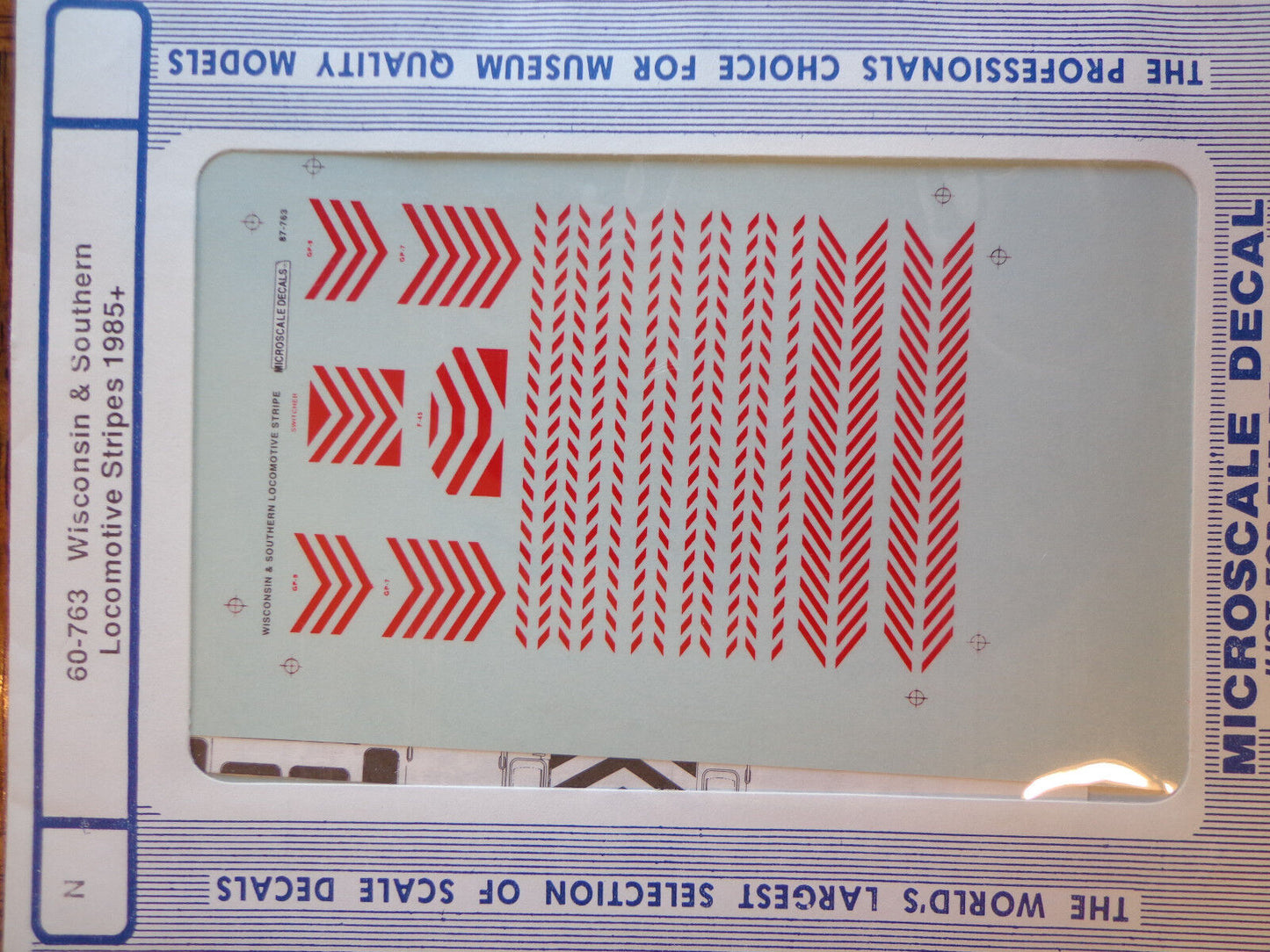 Microscale Decal N  #60-763 W&S Diesels Stripes
