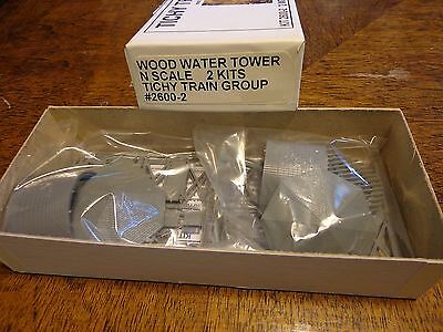 Tichy Train Group #2600-2 N Wood Water Tank Kit (2 pack)
