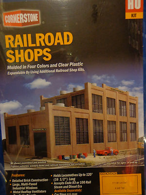 Walthers Cornerstone HO #2970 Railroad Shop NEW Release
