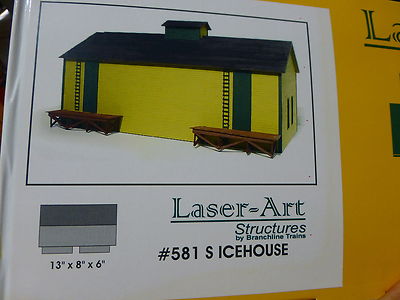 Branchline S Scale #581 Icehouse 13" x 8" x 6" (Kit form)