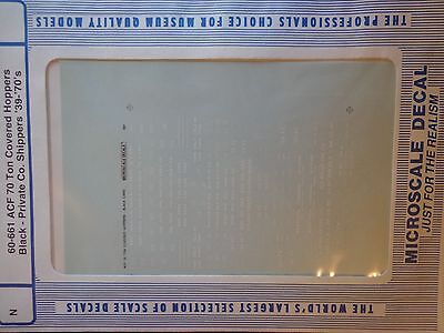 Microscale Decal N  #60-661 Assorted Freight-"Hopper - Covered - 2-Bay - 70-ton