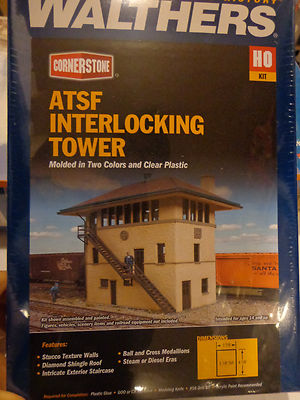 Walthers Cornerstone HO #2983 ATSF Interlocking Tower - Plastic Kit