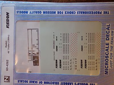 Microscale Decal N  #60-4262 Redon Trailer - 45' Dates:1994+