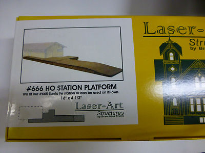 Branchline Laser-Art Structures HO #666 Station Platform
