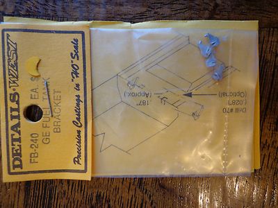 Details West HO #240 GE Fuel Tank Brackets (Light Cast Metal)